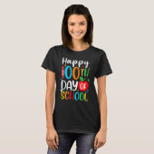 Happy 100th Day of School 100 Days Crayon_1 Tシャツ (正面フル)