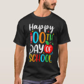 Happy 100th Day Of School 100 Days Crayon Tシャツ (正面)