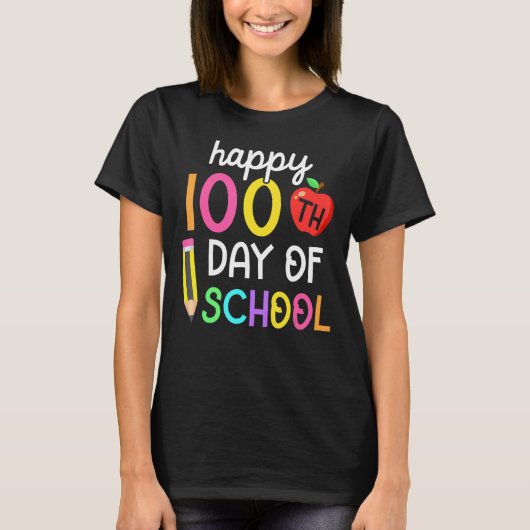 Happy 100th Day Of School 100 Days Of School Smart Tシャツ (正面)
