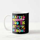 Happy 100th Day Of School 100 Days Of School Teach コーヒーマグカップ (左)