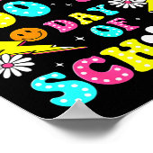 Happy 100th Day Of School 100 Days Of School Teach ポスター (角)