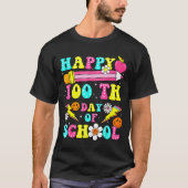 Happy 100th Day Of School 100 Days Of School Teach Tシャツ (正面)