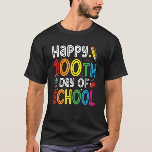 Happy 100th Day Of School Celebration Tシャツ (正面)