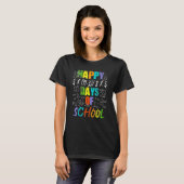 Happy 100th Day Of School Equations Math Teacher 1 Tシャツ (正面フル)