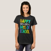 Happy 100th Day Of School Funny Math Formula Teach Tシャツ (正面フル)