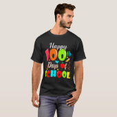 Happy 100th Day Of School Funny Teachers Sudents K Tシャツ (正面フル)