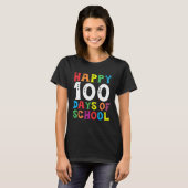 Happy 100th Day of School Gift 100 Day Teacher Stu Tシャツ (正面フル)