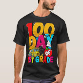 Happy 100th Day Of School Groovy 100 Days Of 1st G Tシャツ (正面)