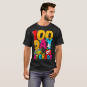 Happy 100th Day Of School Groovy 100 Days Of 1st G Tシャツ (正面フル)