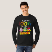 Happy 100th Day Of School Owl Kids 100 Days Teache Tシャツ (正面フル)