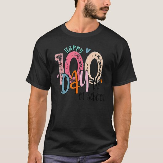 Happy 100th Day Of School Student  100 Days Of Sch Tシャツ (正面)