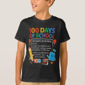 Happy 100th Day Of School Student Design, 100 Days Tシャツ (正面)