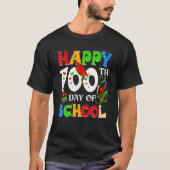 Happy 100th Day Of School Teacher Rainbow 100 Days Tシャツ (正面)