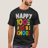 Happy 100th Day Of School Teacher Student 100th Da Tシャツ (正面)