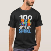 Happy 100th Day Of School Teacher Student Educator Tシャツ (正面)
