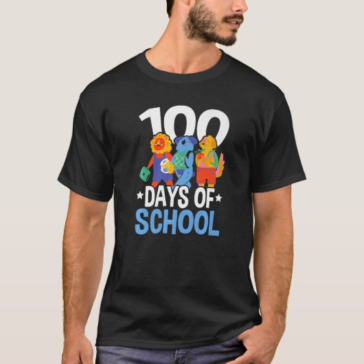 Happy 100th Day Of School Teacher Student Educator Tシャツ (正面)