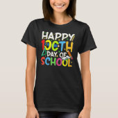 Happy 100th Day Of School Teacher Student Funny 10 Tシャツ (正面)
