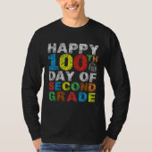 Happy 100th Day of Second Grade Gift 2nd Class Sch Tシャツ (正面)