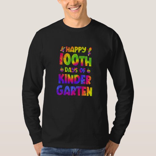 Happy 100th Day Of Smarter Kindergarten 100 Days T Tシャツ (正面)