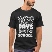 Happy 101 Days School Dog Lover Student Or Teacher Tシャツ (正面)