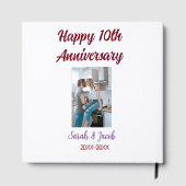 Happy 10th anniversary photoのカップル結婚名d ゲストブック (裏面)