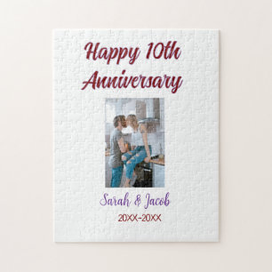Happy 10th anniversary photoのカップル結婚名d ジグソーパズル