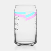 Happy 10th anniversary simple minimal wedding name ガラス缶 (左)