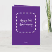 Happy 10th Anniversary Tin名前を紫に追加 カード (裏面)