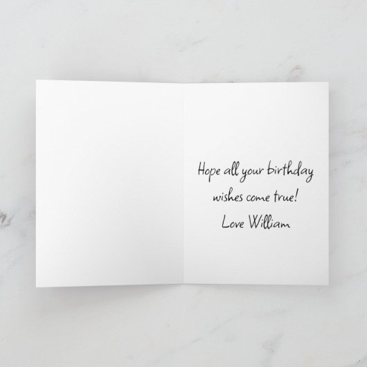 Happy 10th Birthday カード (内部)