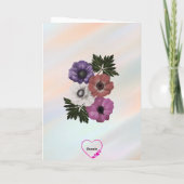 Happy 11th Anniversaryヴィンテージフローラカード カード (裏面)