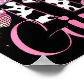 Happy 11th Birthday Girl Outfit Rodeo Western Cowg ポスター (角)