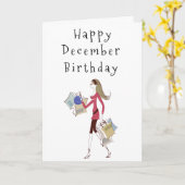 HAPPY ***12月*****HER**カード カード (黄色い花)