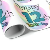 Happy 12th Birthday ラッピングペーパー (ロールコーナー)