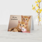 HAPPY **12th BIRTHDAY** SAYS SWEET KITTIES Card カード (黄色い花)