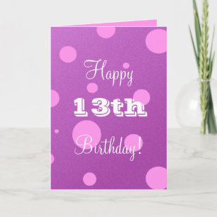 Happy 13th誕生日カードfor Girl カード