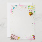 happy 15th Birthday Personalized card 招待状 (裏面)