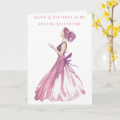 Happy 16誕生日へ私の素晴らしい友最高の人 カード (黄色い花)