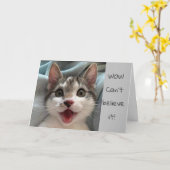 HAPPY **16th**誕生日「WOW」 カード (黄色い花)