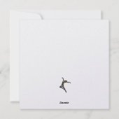 HAPPY 18番目の誕生日-金ゴールドフレーム シーズンカード (裏面)