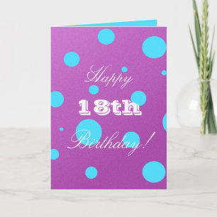 Happy 18誕生日カードfor Girl カード