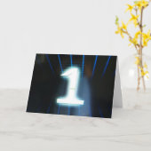 HAPPY "1st BIRTHDAY" カード (黄色い花)