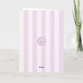 Happy 1st Birthday Cute Llama Girl Card | Adorable カード (裏面)