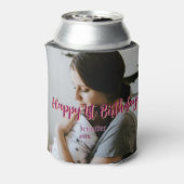 Happy 1st birthday kids baby mother red orange sty 缶クーラー (缶裏面)