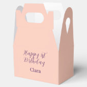 Happy 1st birthday orange purple boho retro name  フェイバーボックス (オープン)