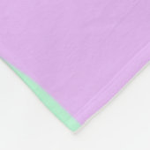 Happy 1st birthday pink green blue acrylic pour  フリースブランケット (角)