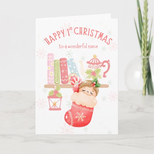 Happy 1st Christmas to Niece カード (正面)