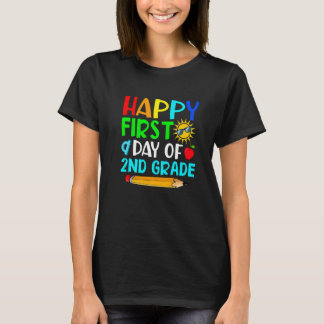 Happy 1st Day Of School Second Grade Back To Schoo Tシャツ