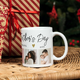 Happy 1st Faters Day As Grandpa 5フォトコラージュ コーヒーマグカップ
