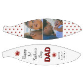 Happy 1st Father's DayパパKeepsake 2 Photo バスケットボール (パネル)