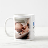 Happy 1st Father's Dayフォトコーヒーマグ コーヒーマグカップ (左)